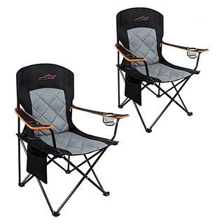 2 Pack Oversized Fully Padded Camping Chair