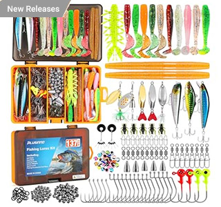 PLUSINNO Fishing Lures, 137Pcs Tackle Box