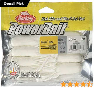 Berkley PowerBait Power Tube Fishing Bait, White